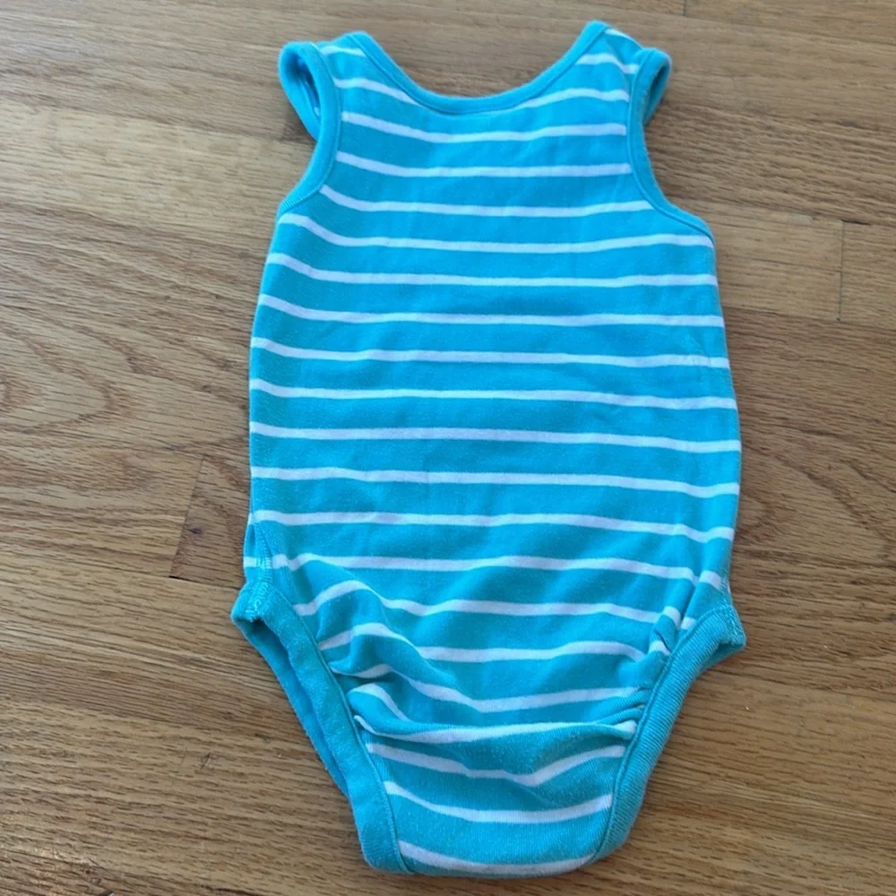 Hanna Andersson striped sleeveless bodysuit